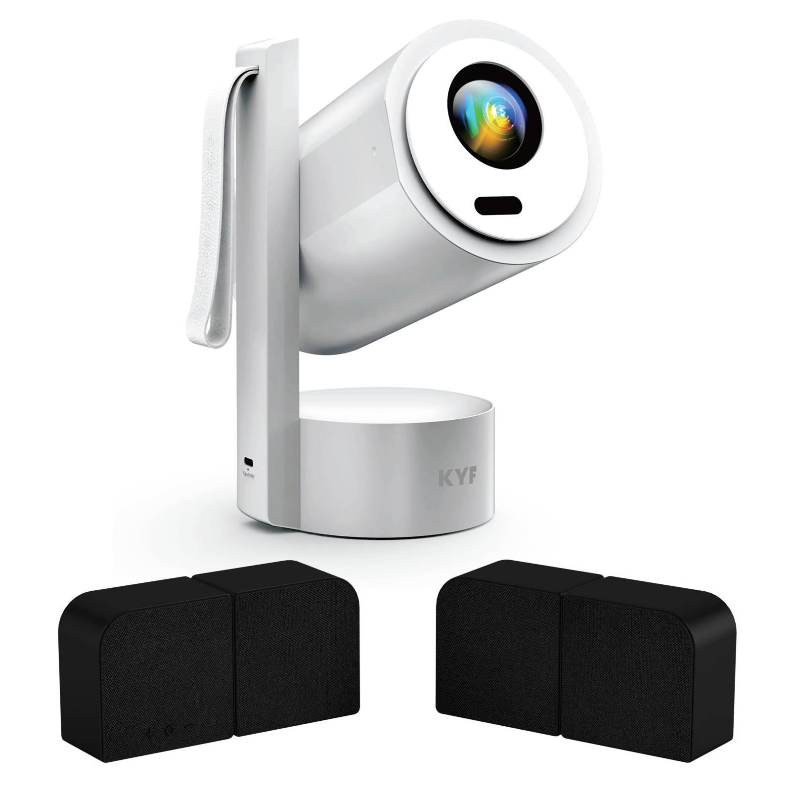 Vidéoprojecteur Android 4K Wifi avec batterie + enceinte 20W-0