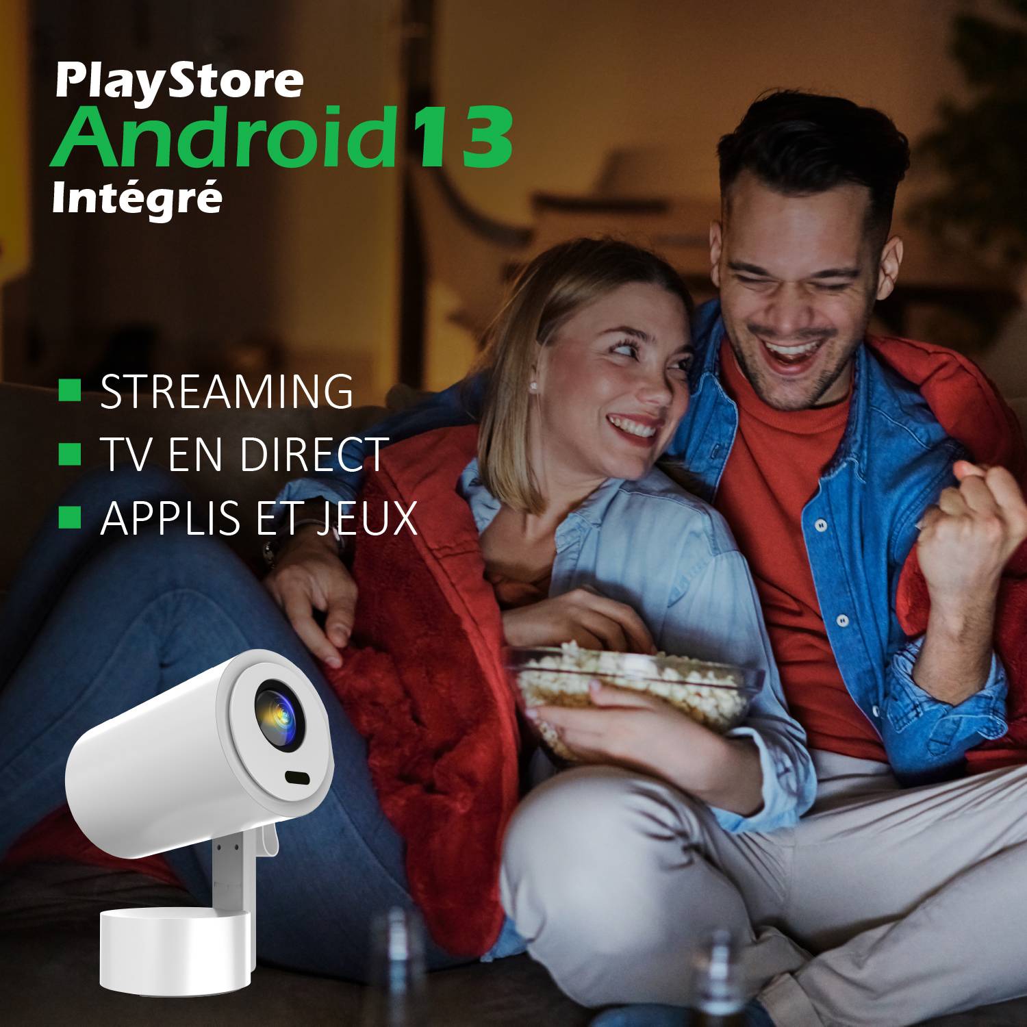 Vidéoprojecteur Android 4K Wifi Nomade avec batterie-6
