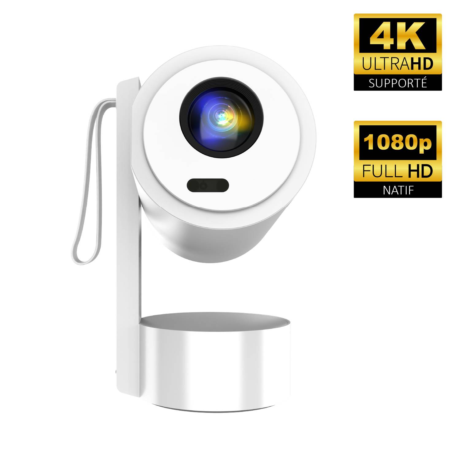 Vidéoprojecteur Android 4K Wifi avec batterie + enceinte 20W-3