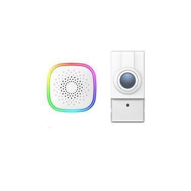 Carillon USB avec Flash LED Multi couleur + bouton de sonnette sur piles