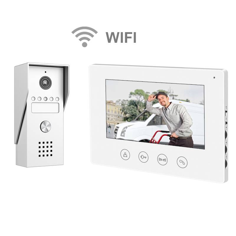 Portier Vidéo filaire connecté Wifi avec Ecran tactile 7 » – 2 fils-5