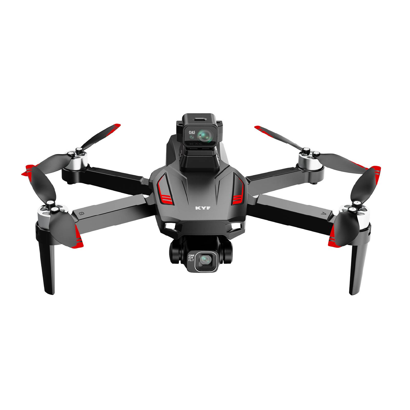 Drone Caméra Gimbal 3 axes Capteur 360° 8K HD Avec Télécommande écran 4,5’’-0
