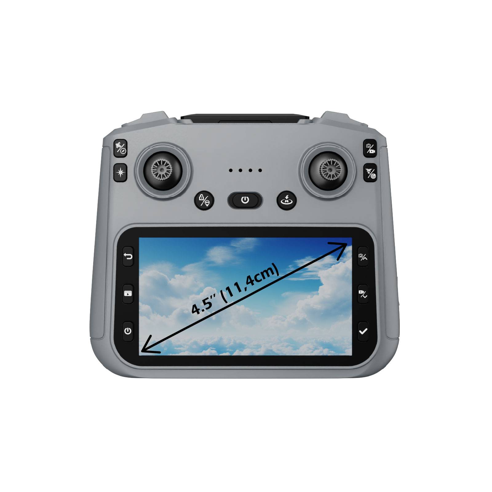 Drone Caméra Gimbal 3 axes Capteur 360° 8K HD Avec Télécommande écran 4,5’’-1