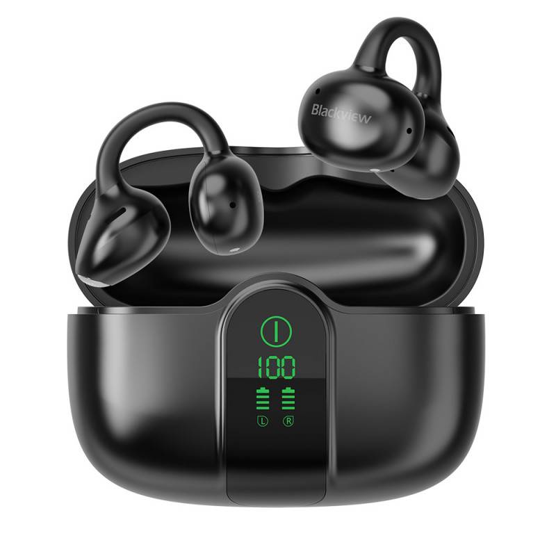 Blackview AirBuds 15 (Bluetooth 6.0 - Ecran d'Affichage - Reduction de Bruit) Noir-4