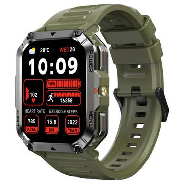 Blackview W70 Pro (Montre connectée - 2.01'' - Appels bluetooth) Vert