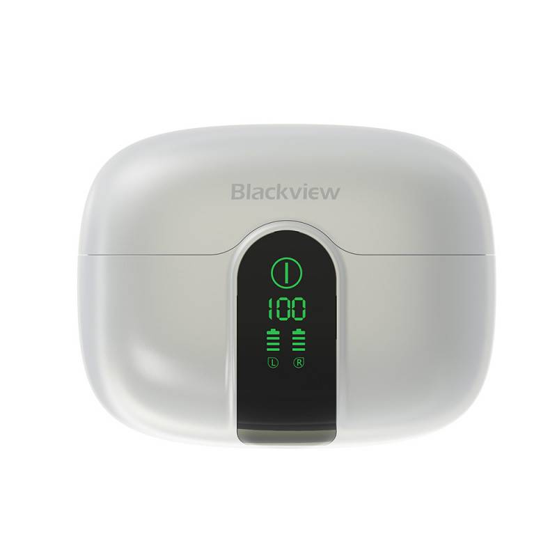 Blackview AirBuds 15 (Bluetooth 6.0 - Ecran d'Affichage - Reduction de Bruit) Blanc-2