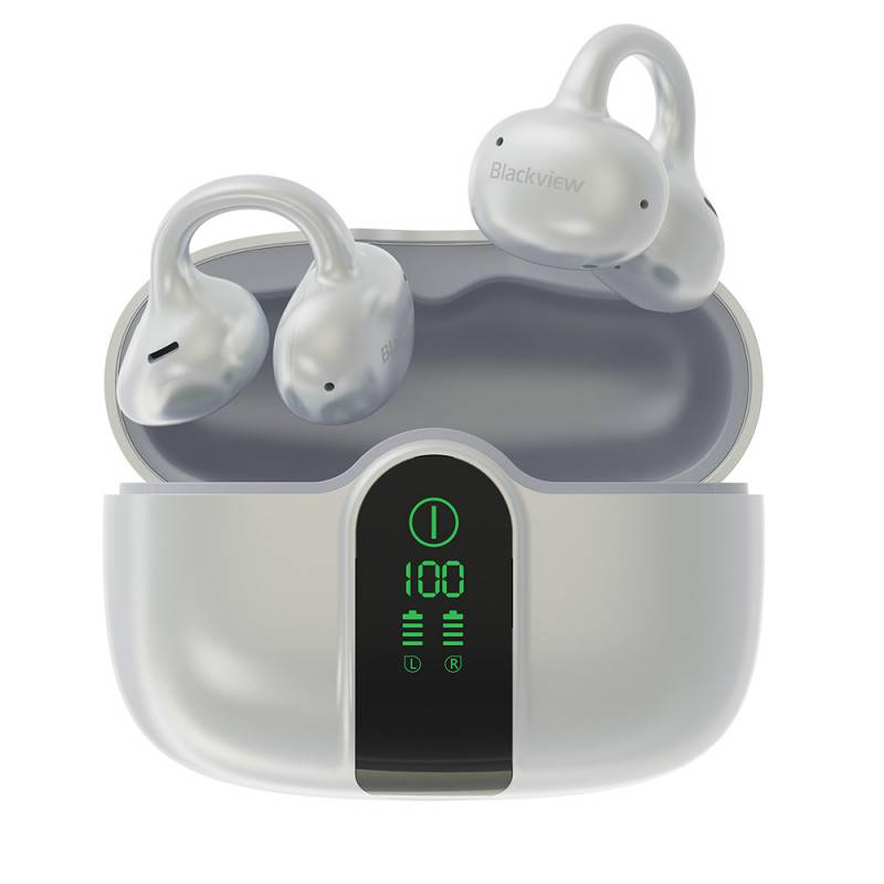 Blackview AirBuds 15 (Bluetooth 6.0 - Ecran d'Affichage - Reduction de Bruit) Blanc-4