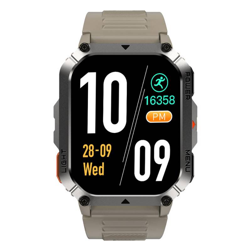 Blackview W70 Pro (Montre connectée - 2.01'' - Appels bluetooth) Kaki-1