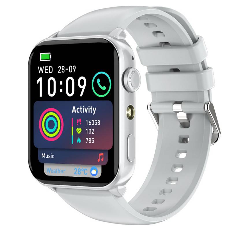 Blackview R30 Max (Montre connectée - 1.91'' - Appels bluetooth) Argent-0