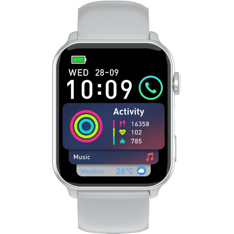 Blackview R30 Max (Montre connectée - 1.91'' - Appels bluetooth) Argent-1