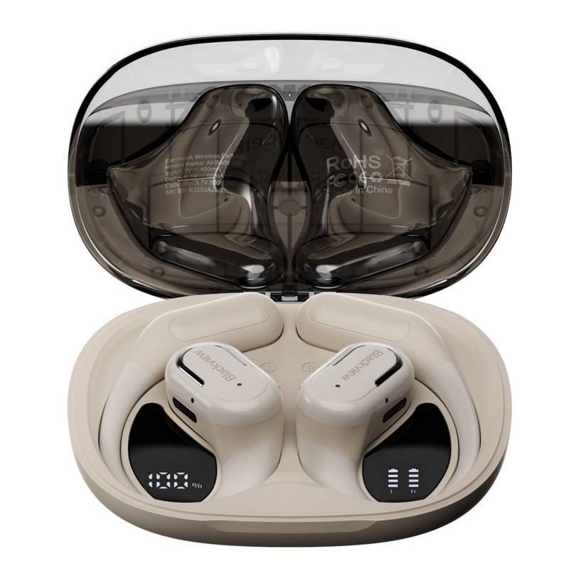 Blackview Airbuds 300 (Bluetooth 6.0 - Reduction de Bruit - Étanche IPX5) Beige-0
