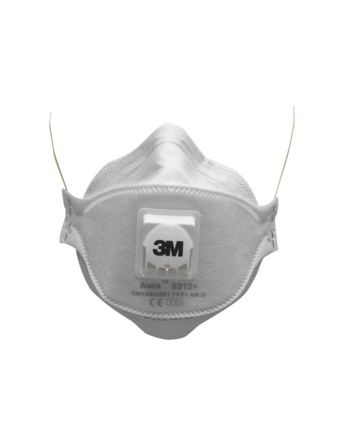 Masque Anti Poussiere Aura Ffp3 Nr D Confort Pliable Boite De 20 - K933 Sans Valve-0