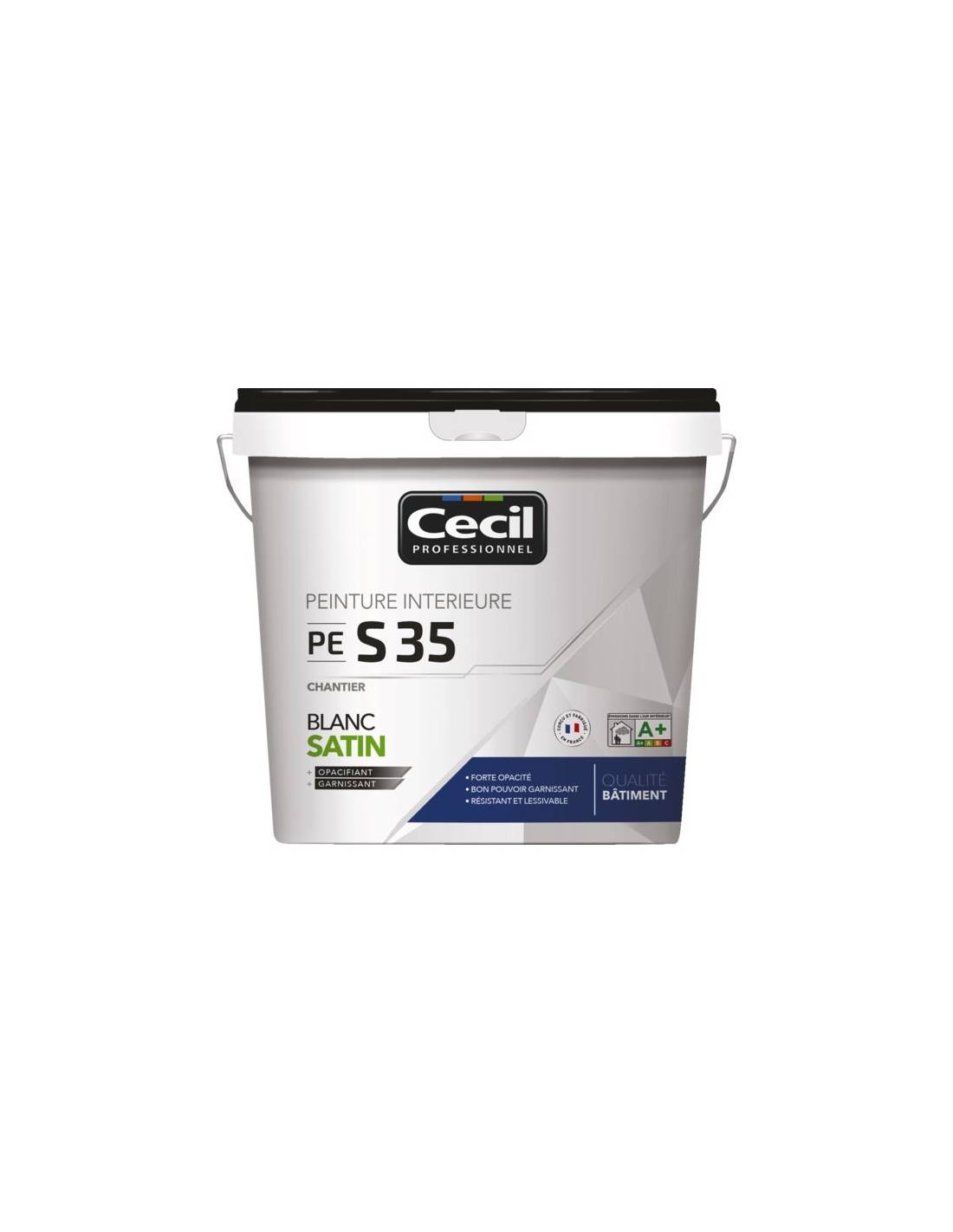 Peinture Chantier V33 Mat 5l Séchage Rapide, Forte Opacité, Finition Mate Durable. - V33-0