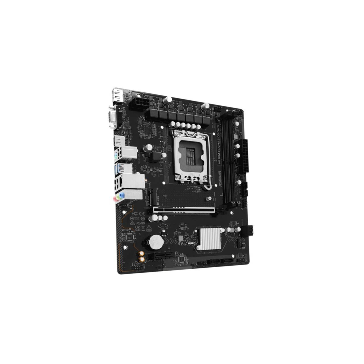 Asrock H610M-HDV/M.2 D5 Gen5, Intel, LGA 1700, Intel Core i7 12th Gen, Intel Core i5 14th Gen, Intel Core i5 13th Gen, I-2