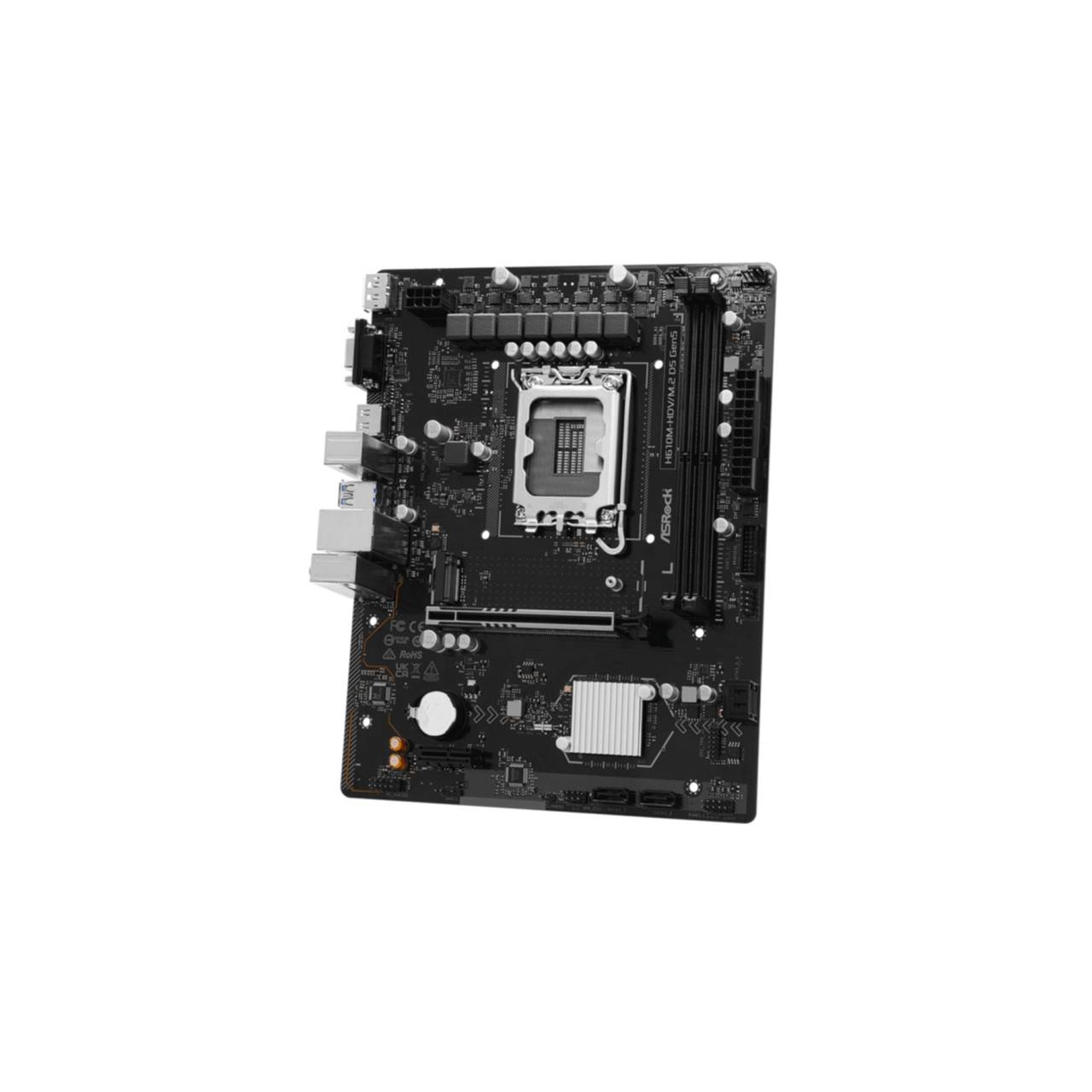 Asrock H610M-HDV/M.2 D5 Gen5, Intel, LGA 1700, Intel Core i7 12th Gen, Intel Core i5 14th Gen, Intel Core i5 13th Gen, I-3