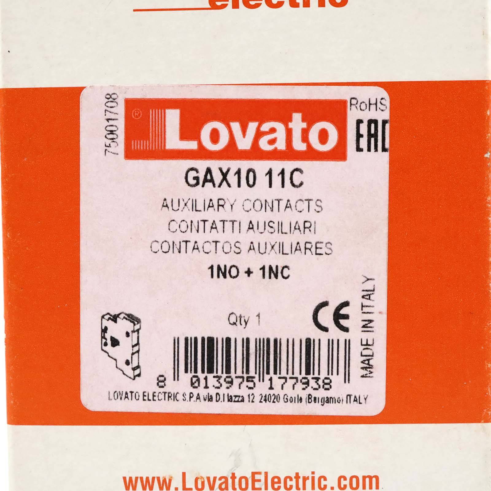Contact auxiliaire Lovato Electric GAX1011C-1