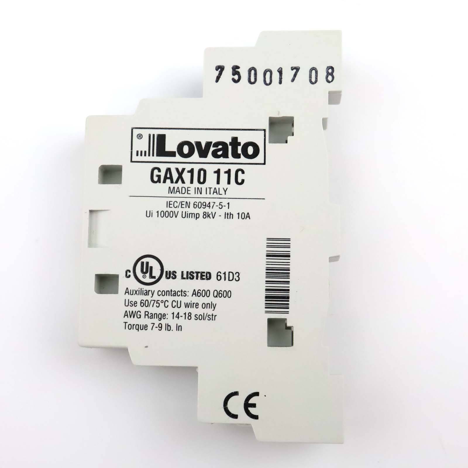 Contact auxiliaire Lovato Electric GAX1011C-2