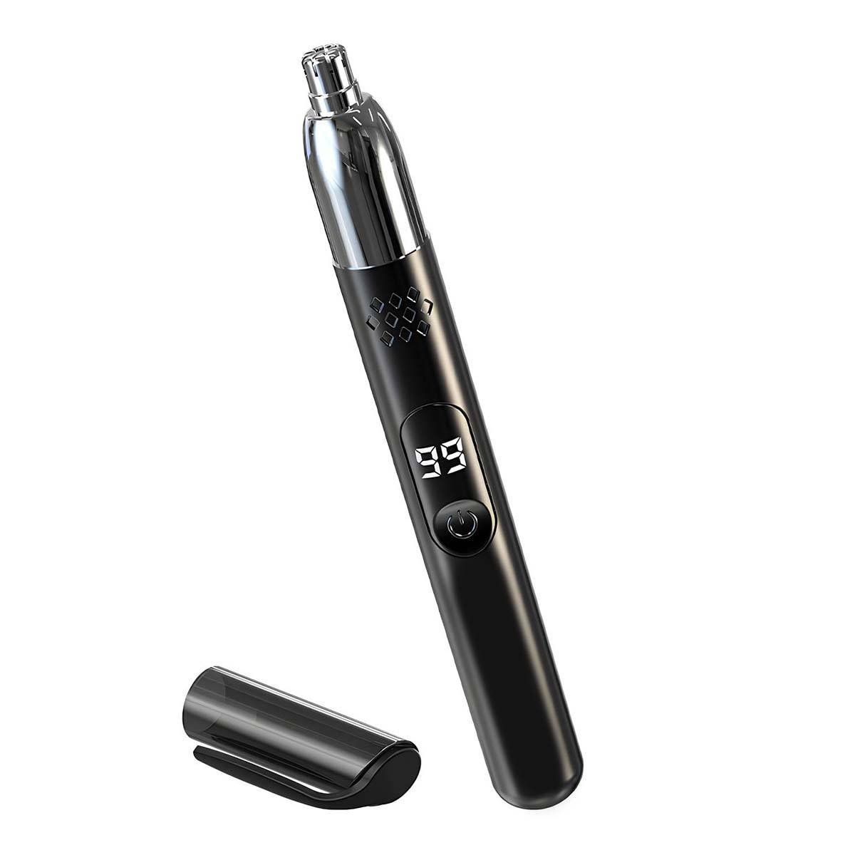 Tondeuse 3W pour Poils de Nez Rechargeable USB Compacte avec Écran Digital-0