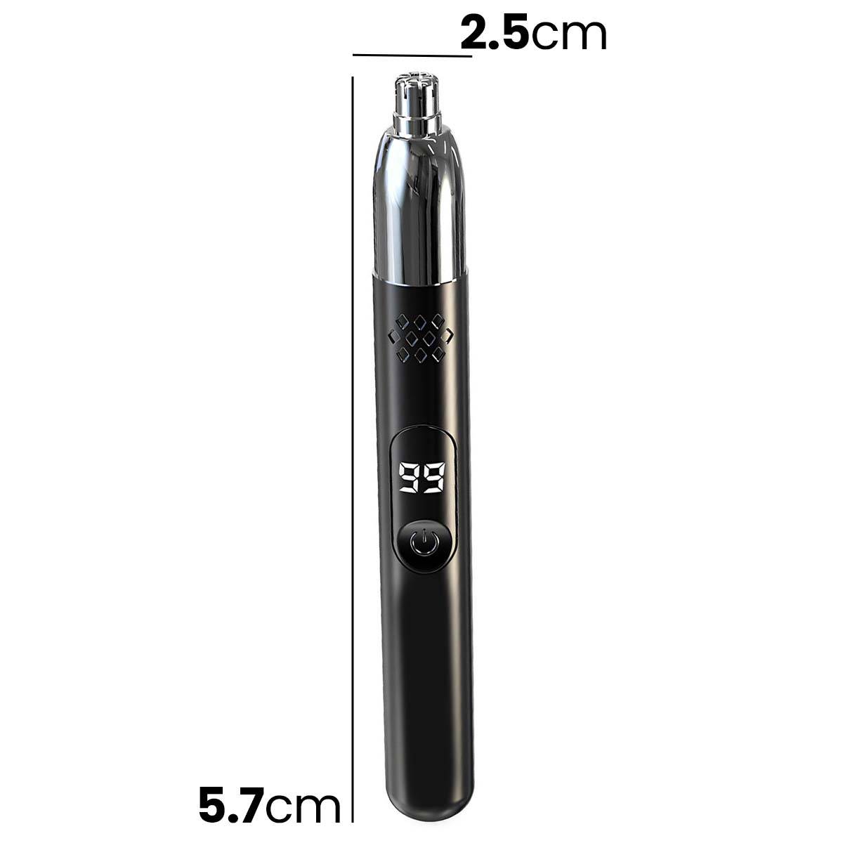 Tondeuse 3W pour Poils de Nez Rechargeable USB Compacte avec Écran Digital-3