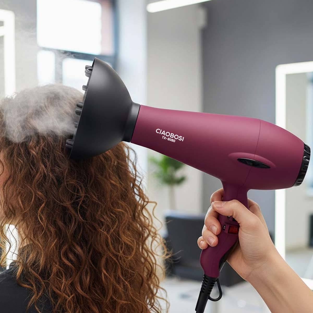 Sèche-Cheveux 4800W Fonction Air Chaud / Froid Réglable-2