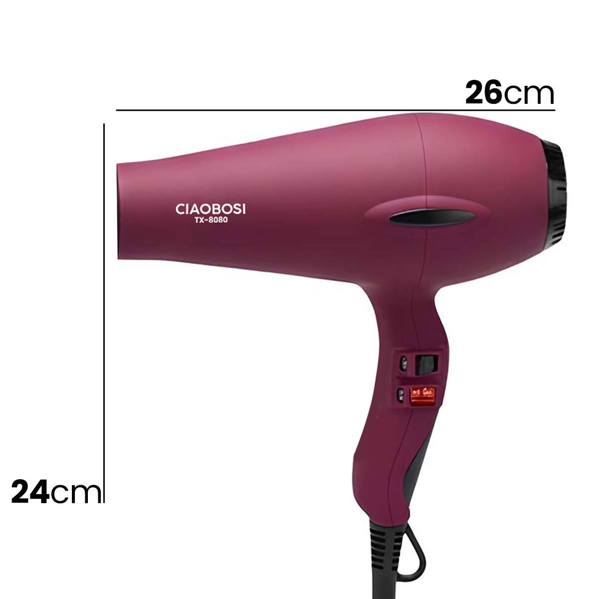 Sèche-Cheveux 4800W Fonction Air Chaud / Froid Réglable-3