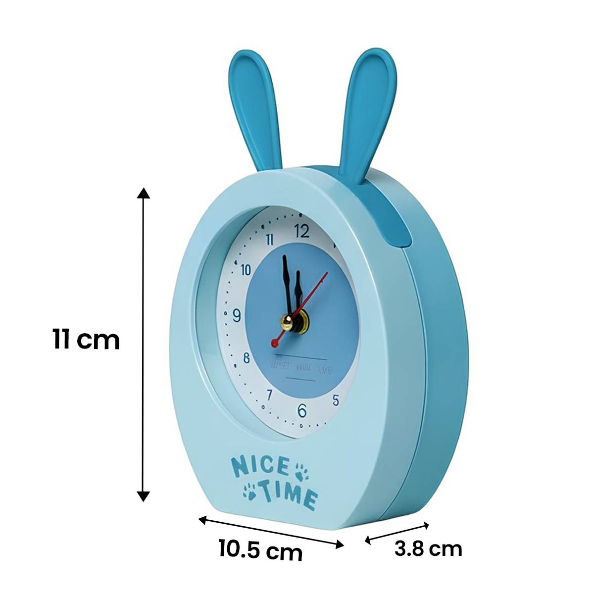 Réveil Analogique pour Enfant Design Oreilles de Lapin Modèle Nice Time-2