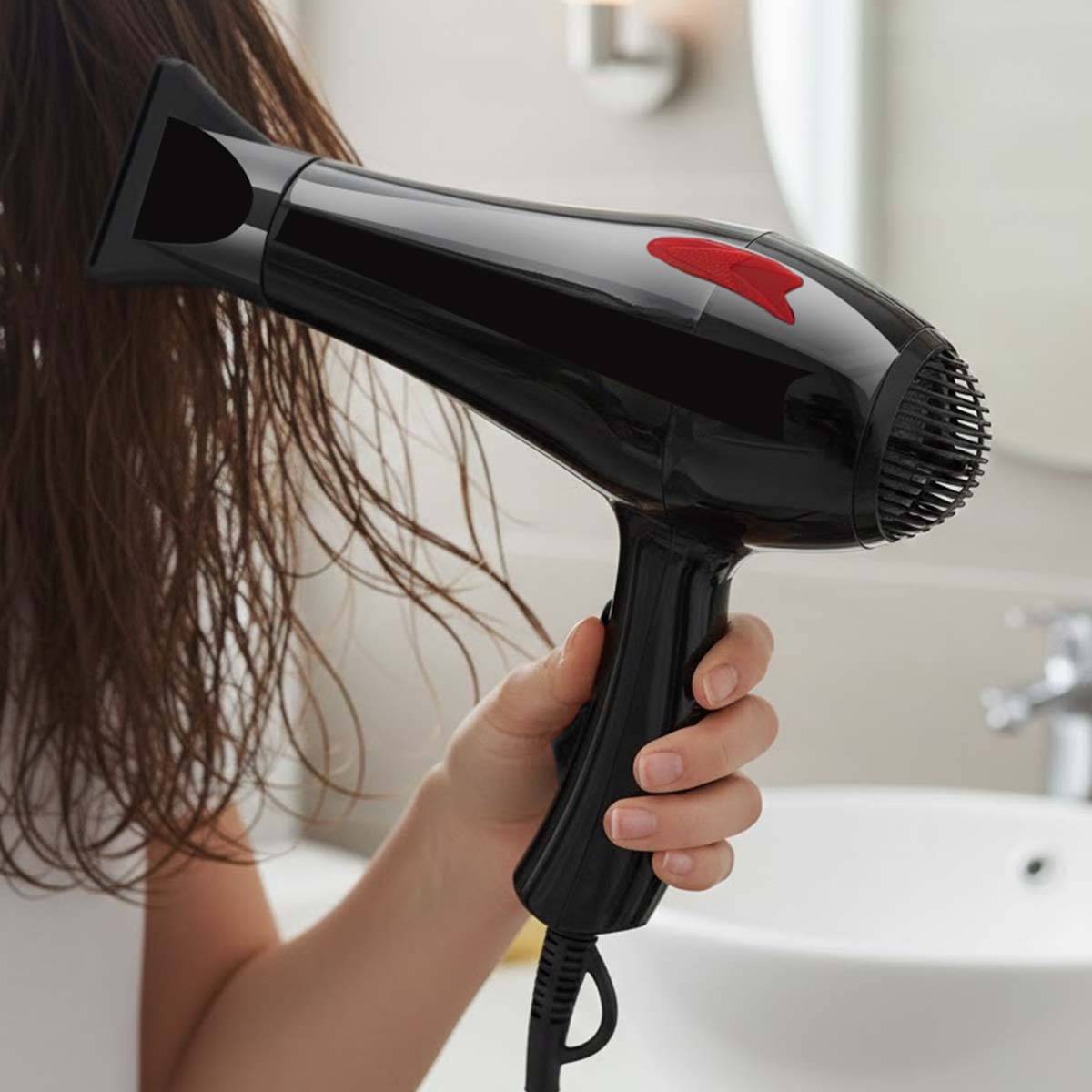 Sèche-cheveux Électrique 1500W Compact Air Chaud et Air Froid-2