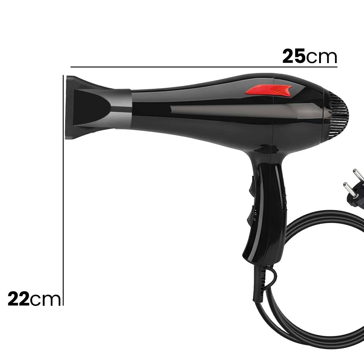 Sèche-cheveux Électrique 1500W Compact Air Chaud et Air Froid-3