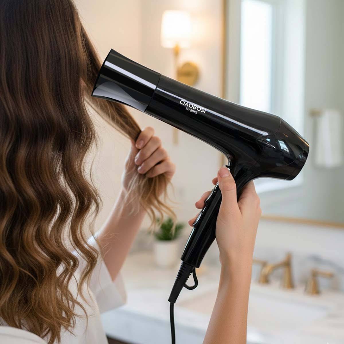 Sèche-Cheveux 2000W avec Fonction Air Chaud / Froid Ultra Rapide-2