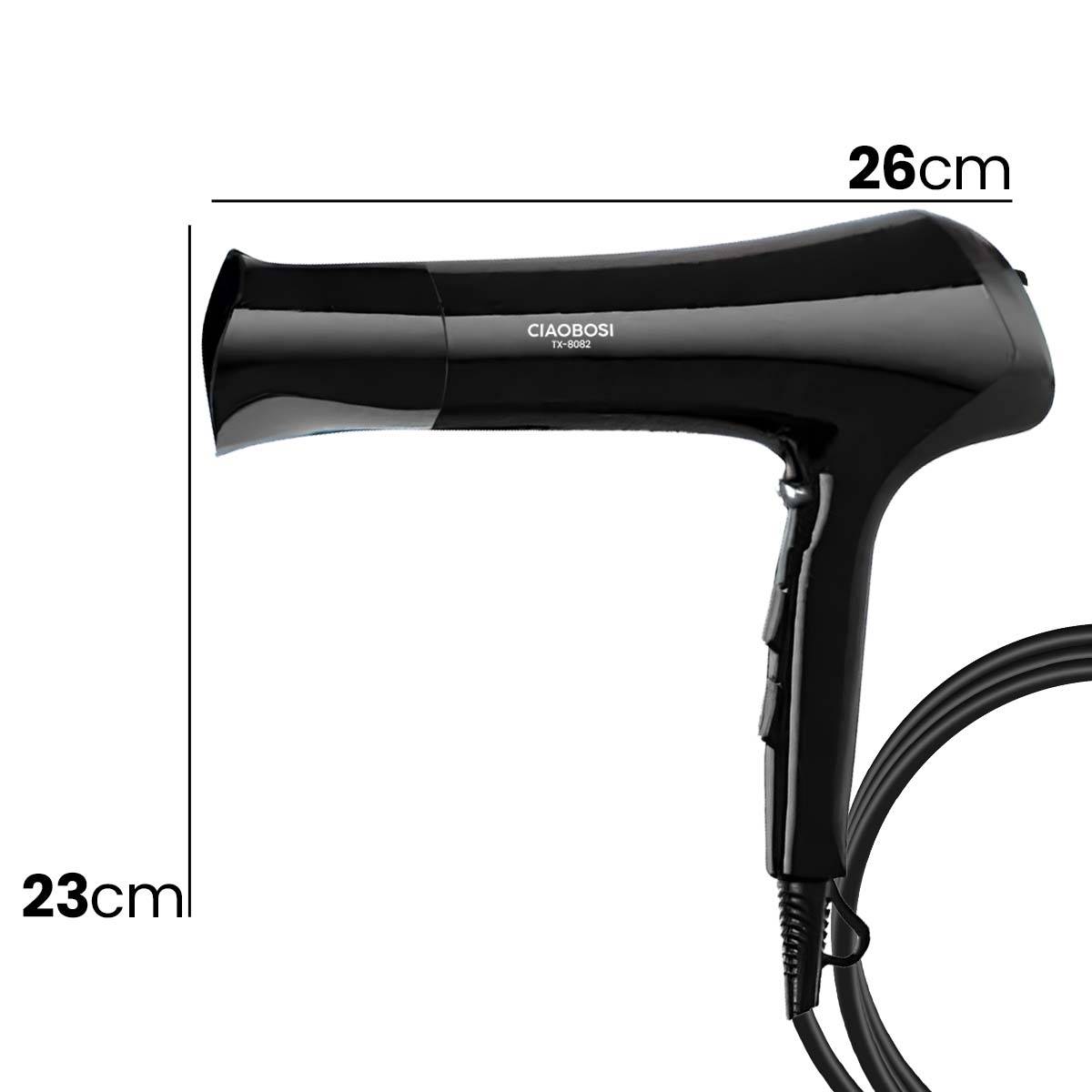 Sèche-Cheveux 2000W avec Fonction Air Chaud / Froid Ultra Rapide-3