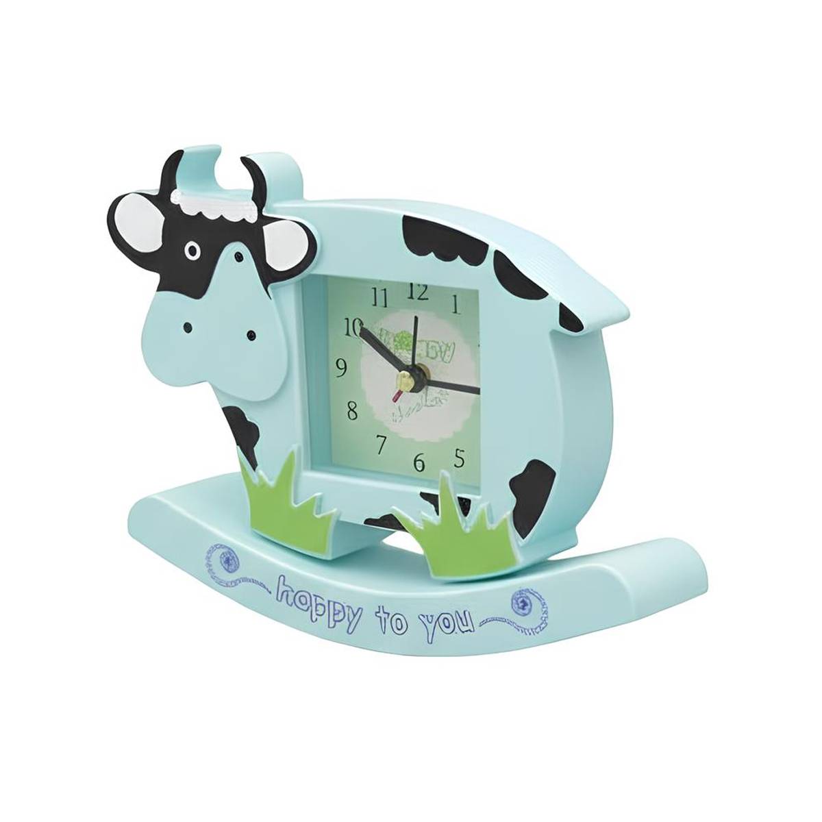 Réveil Analogique pour Enfant en Forme de Vache Modèle Happy to You-2