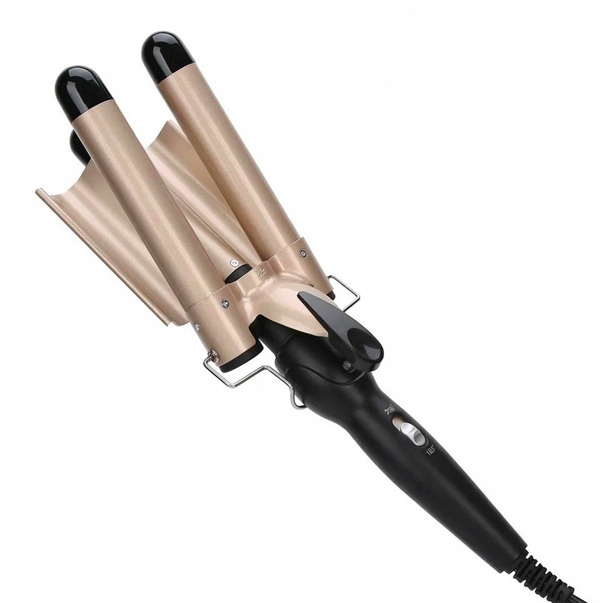 Fer À Boucler Triple Tube Céramique 70W avec Chauffage Rapide PTC-1