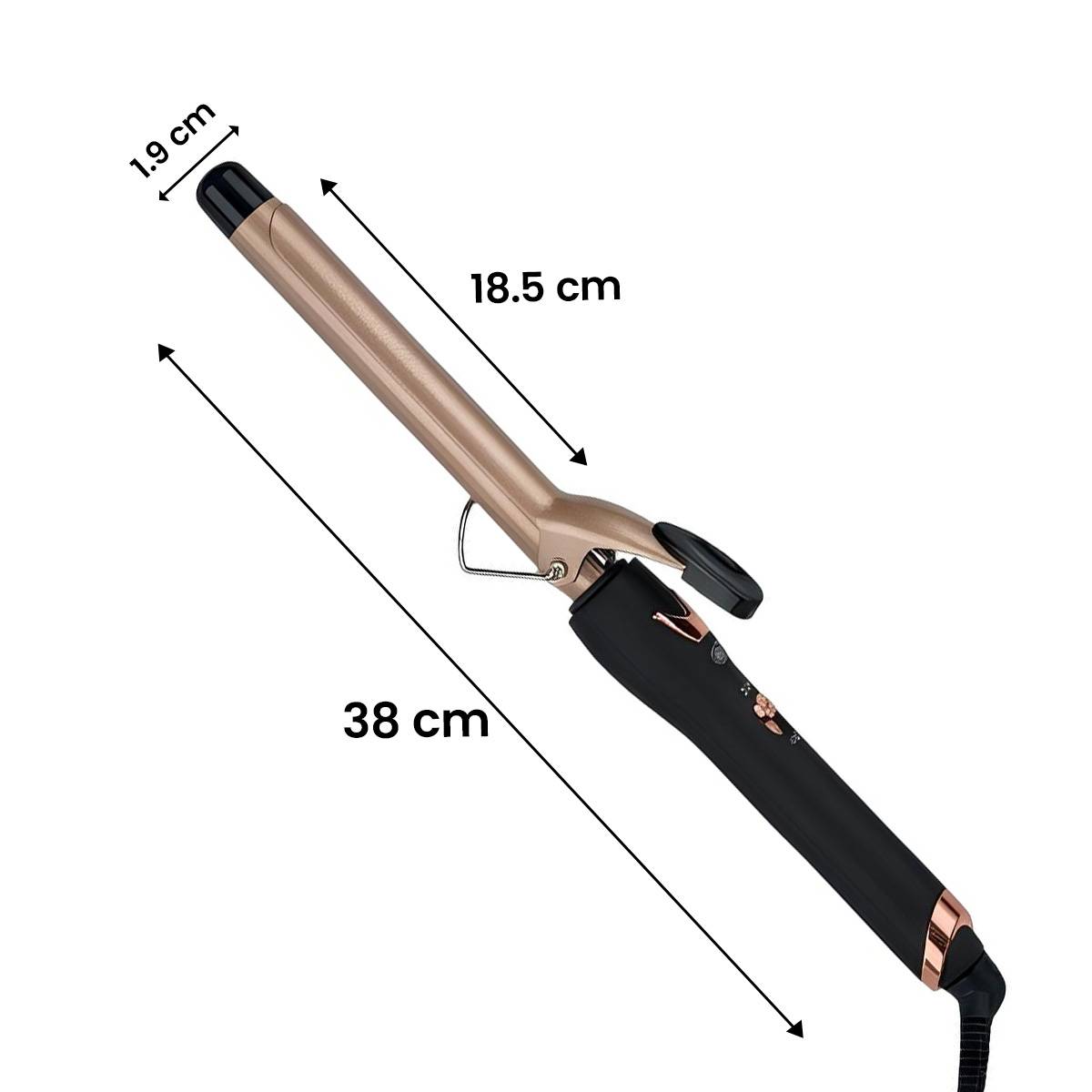Fer à Boucler 57W en Tourmaline avec Chauffage PTC et Température Réglable-3