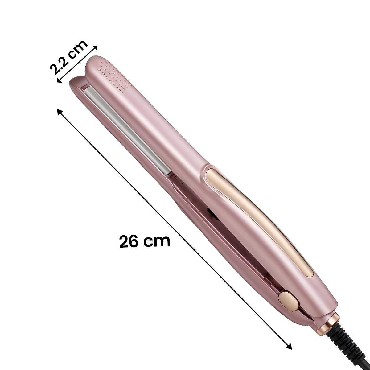 Fer à Lisser et à Boucler en Céramique Tourmaline 25W avec Température Réglable-3