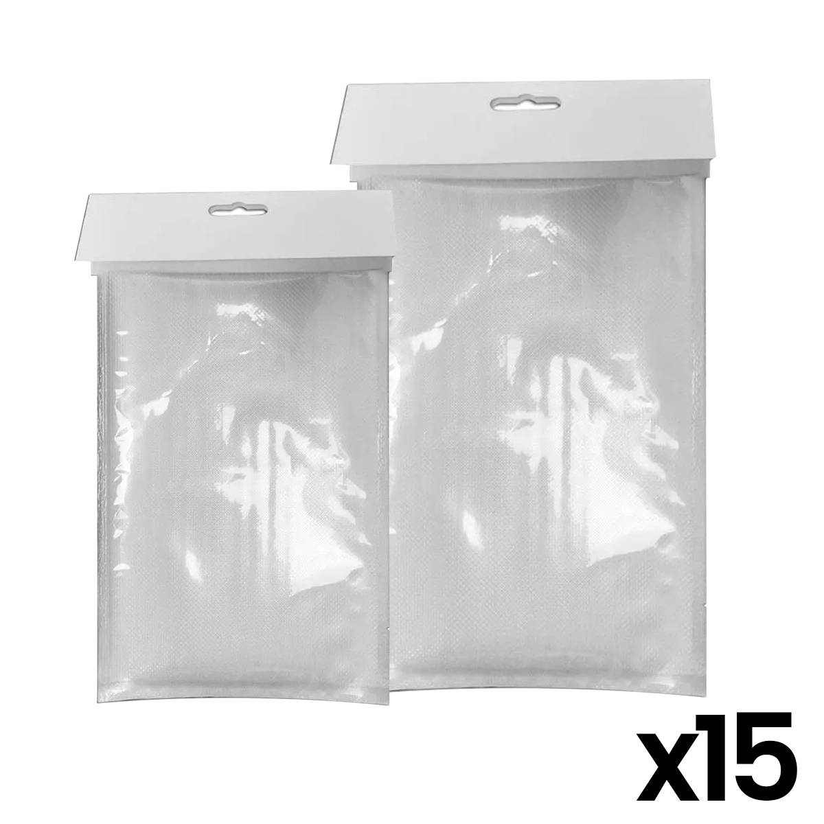 Lot de 15 Sacs de Conservation Alimentaire Sous Vide Multi Formats-0