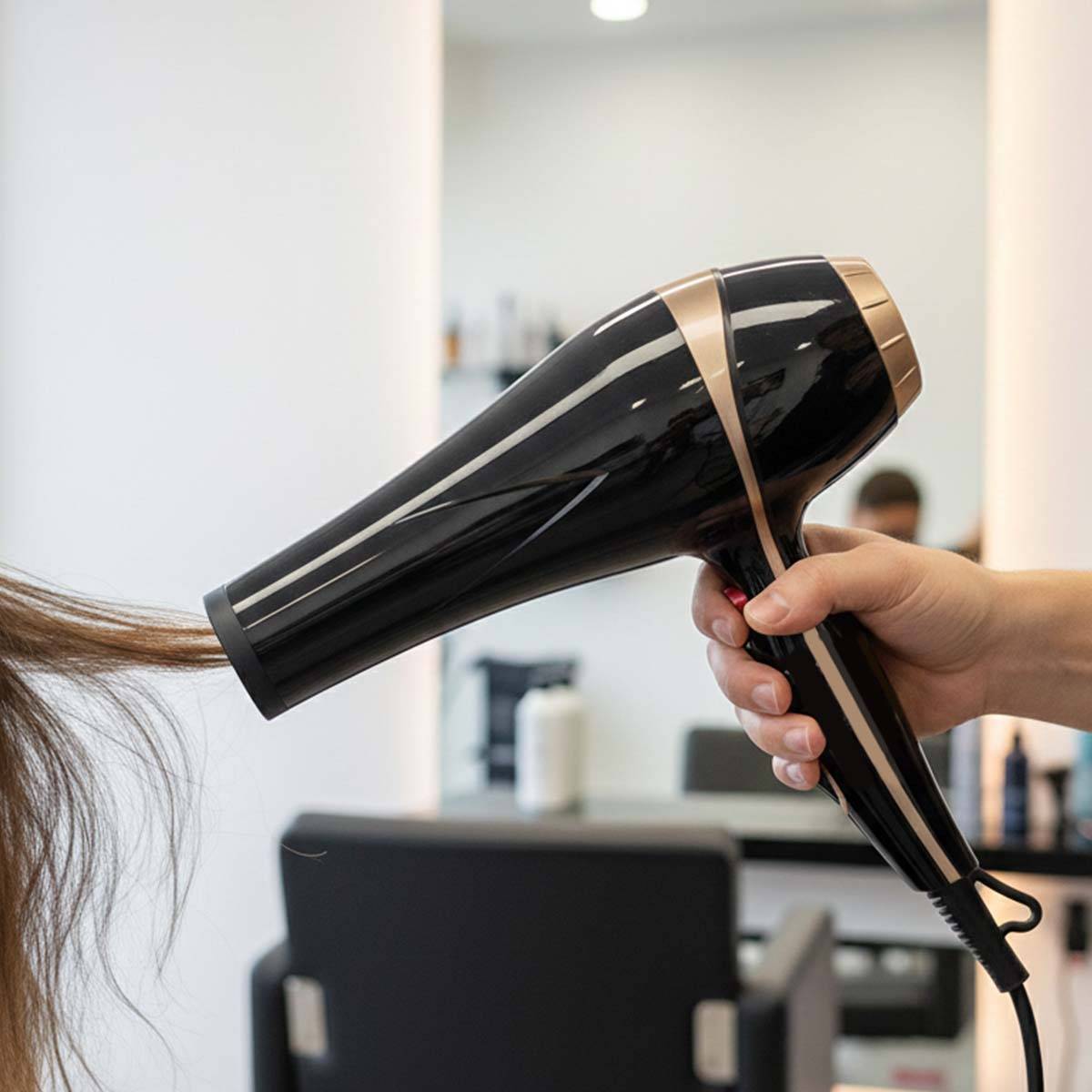Sèche-cheveux 1550W Air Chaud et Froid Fonction Réduction Sonore-2