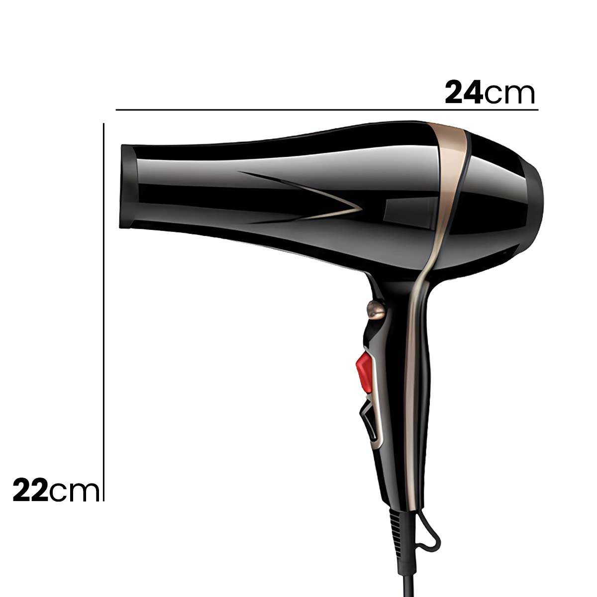 Sèche-cheveux 1550W Air Chaud et Froid Fonction Réduction Sonore-3
