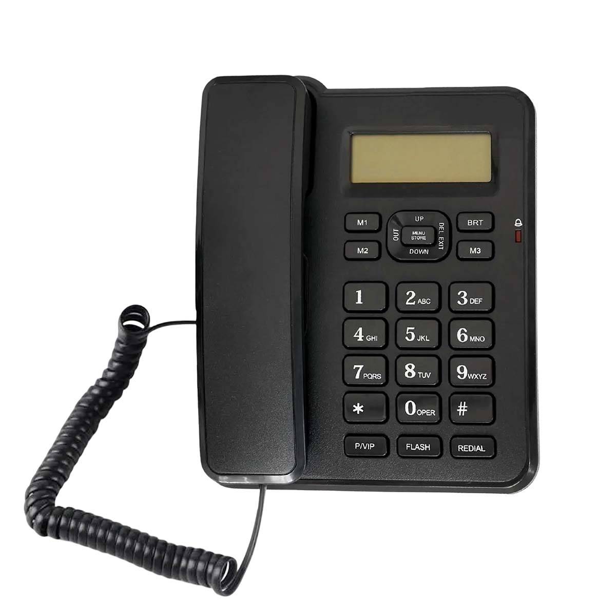 Téléphone Fixe Filaire avec Haut-parleur - Numérotation Rapide - Écran LCD-3