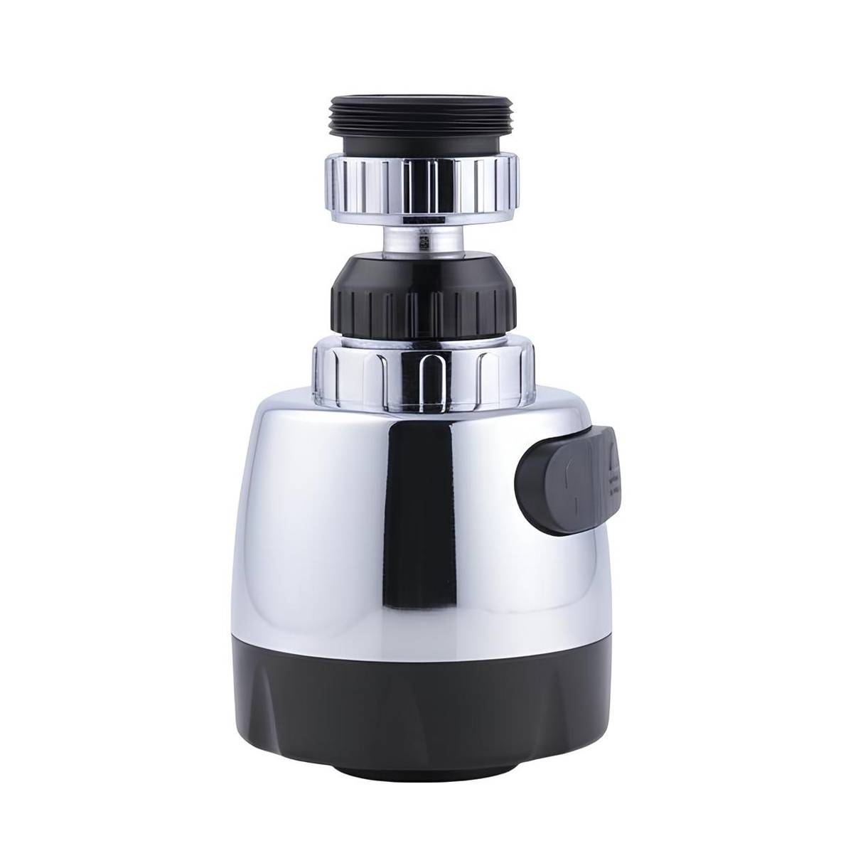 Mousseur de Robinet Orientable 2 Jets avec Interrupteur Finition Semi-Chromé-3