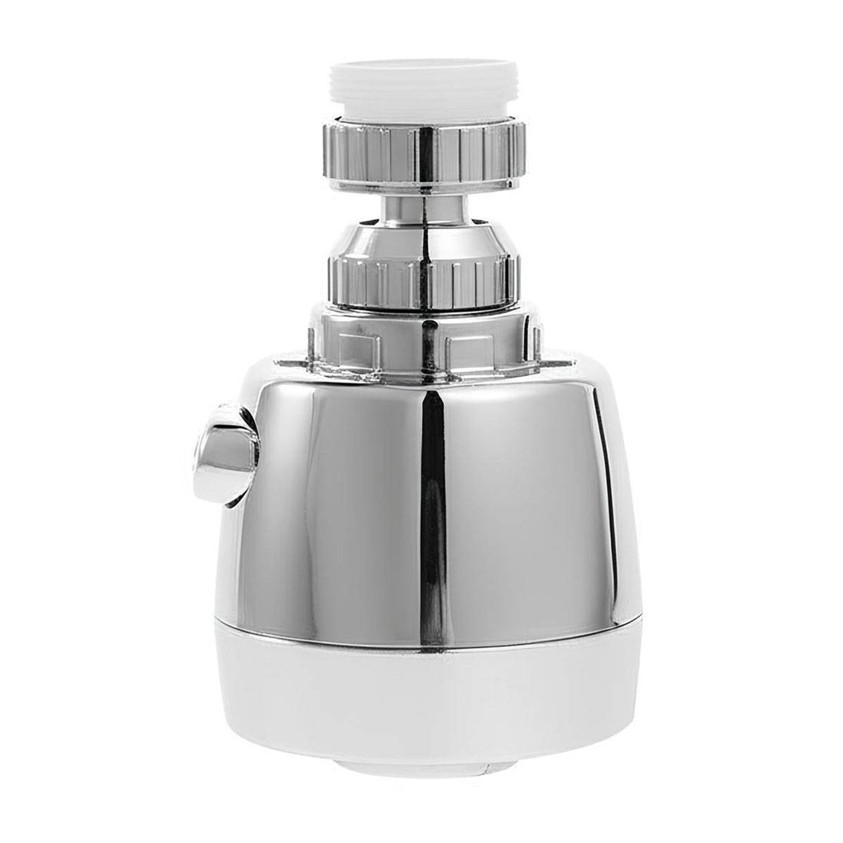Mousseur de Robinet Orientable Finition Chromé 2 Jets avec Interrupteur-3