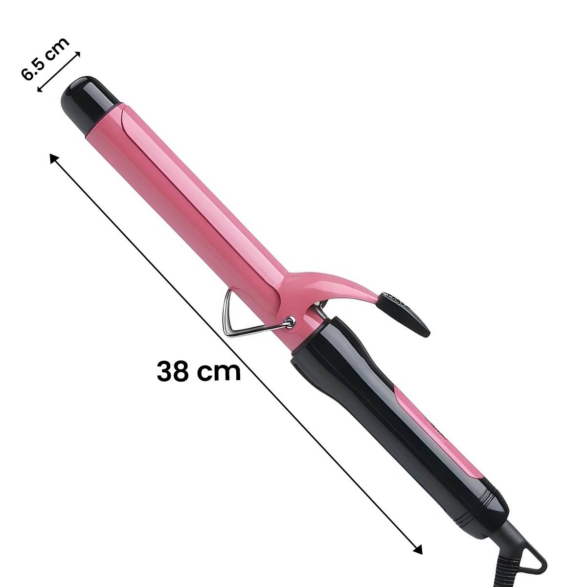 Fer à Boucler Cheveux 60W en Céramique Tourmaline avec Chauffage Constant-3