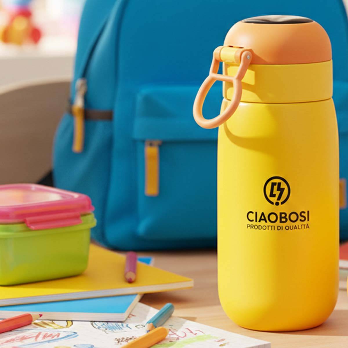 Gourde Isotherme 420ml pour Enfants avec Écran d'Affichage Digital-1