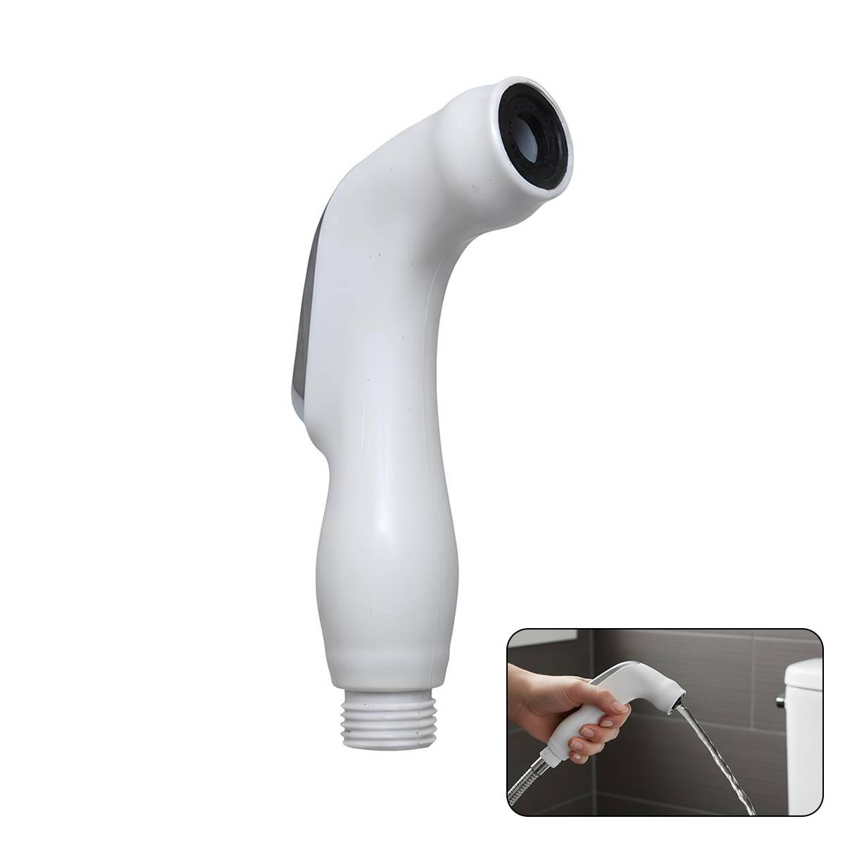 Douchette Type Spa avec Effet Pluie Douce et Embout Silicone-1