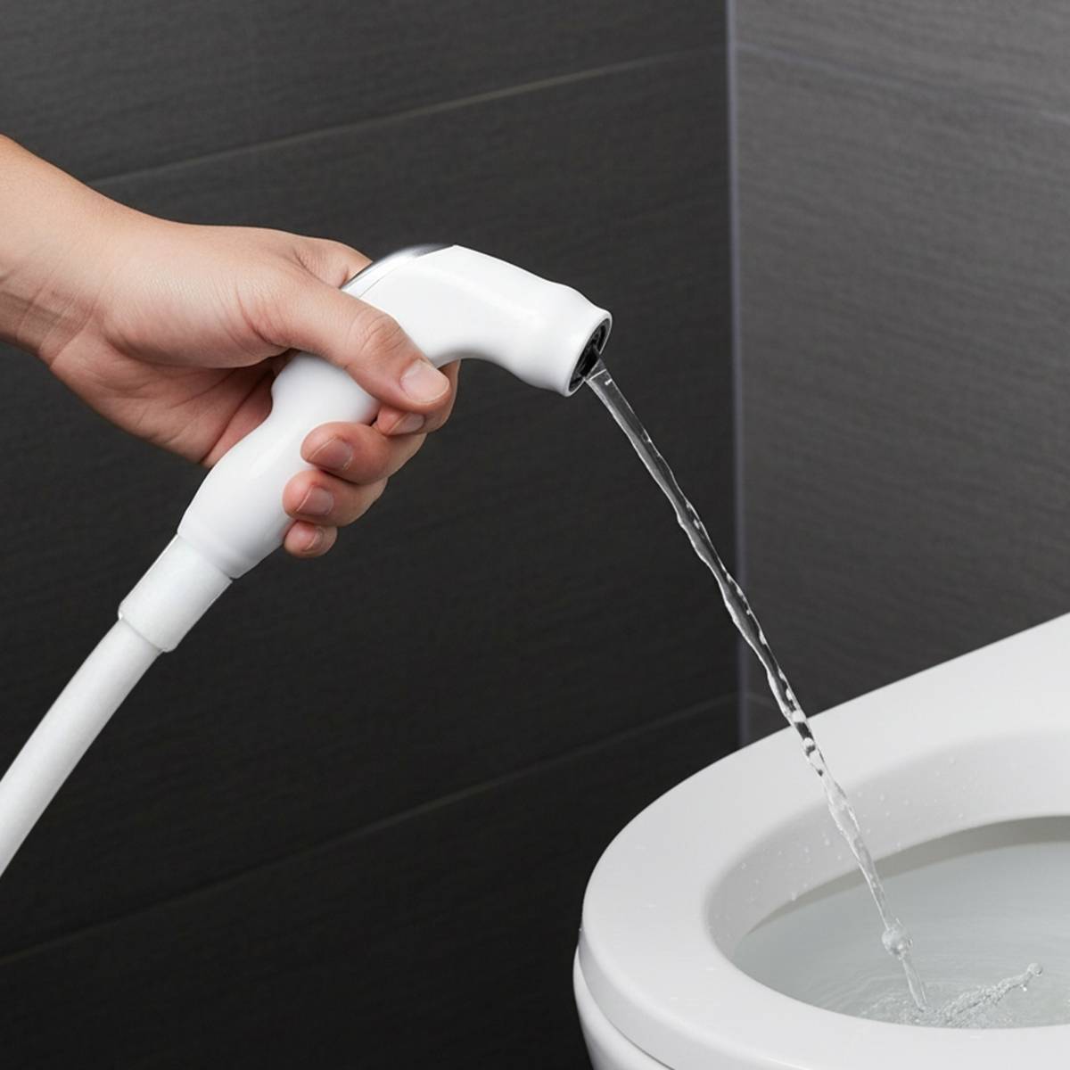 Douchette Type Spa avec Effet Pluie Douce et Embout Silicone-2