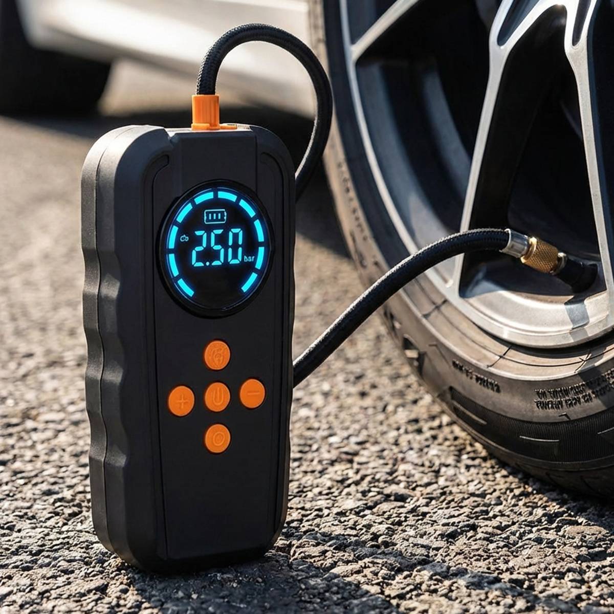 Démarreur de Batterie Auto avec Compresseur d'Air et Lampe LED 6000mAh 14.8V-2