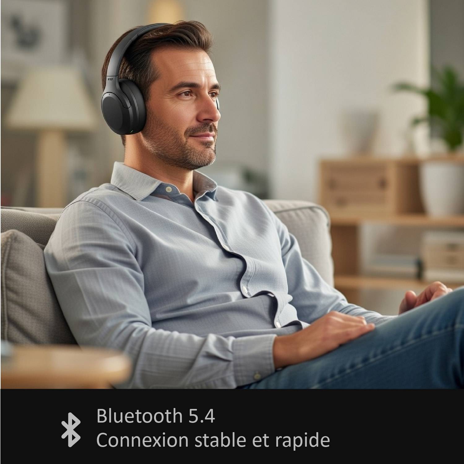 Casque Audio portable Bluetooth ANC Réduction active de bruit-5