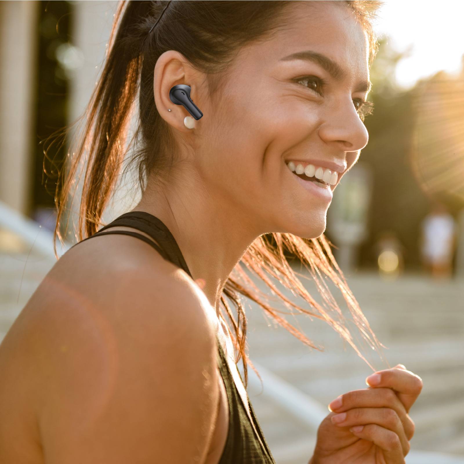 Écouteurs Bluetooth réduction bruit ANC -45dB, ENC -40dB et boitier de charge-1