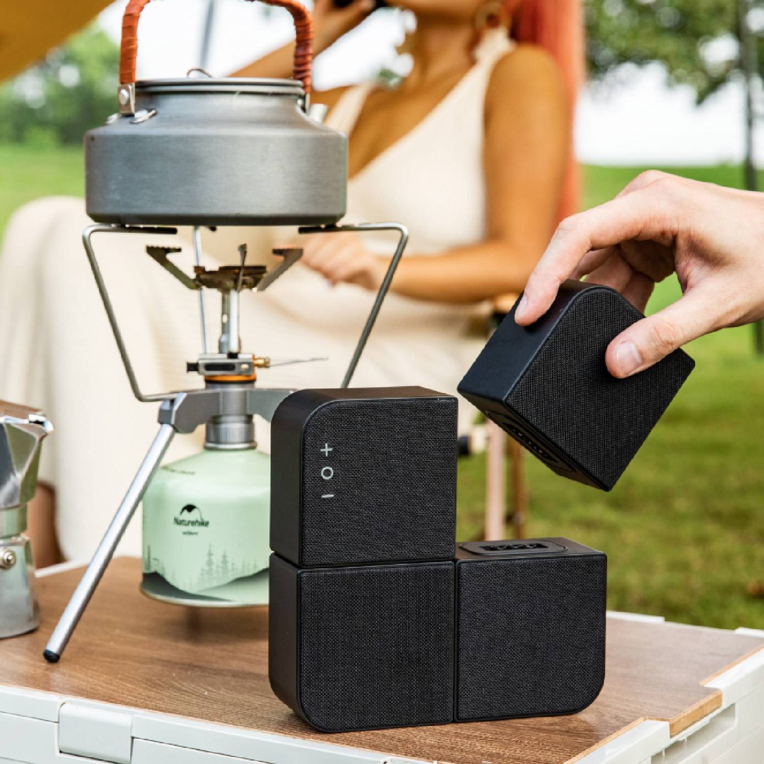 Mur d’Enceintes Bluetooth Modulables 4-en-1, 20W RMS-3
