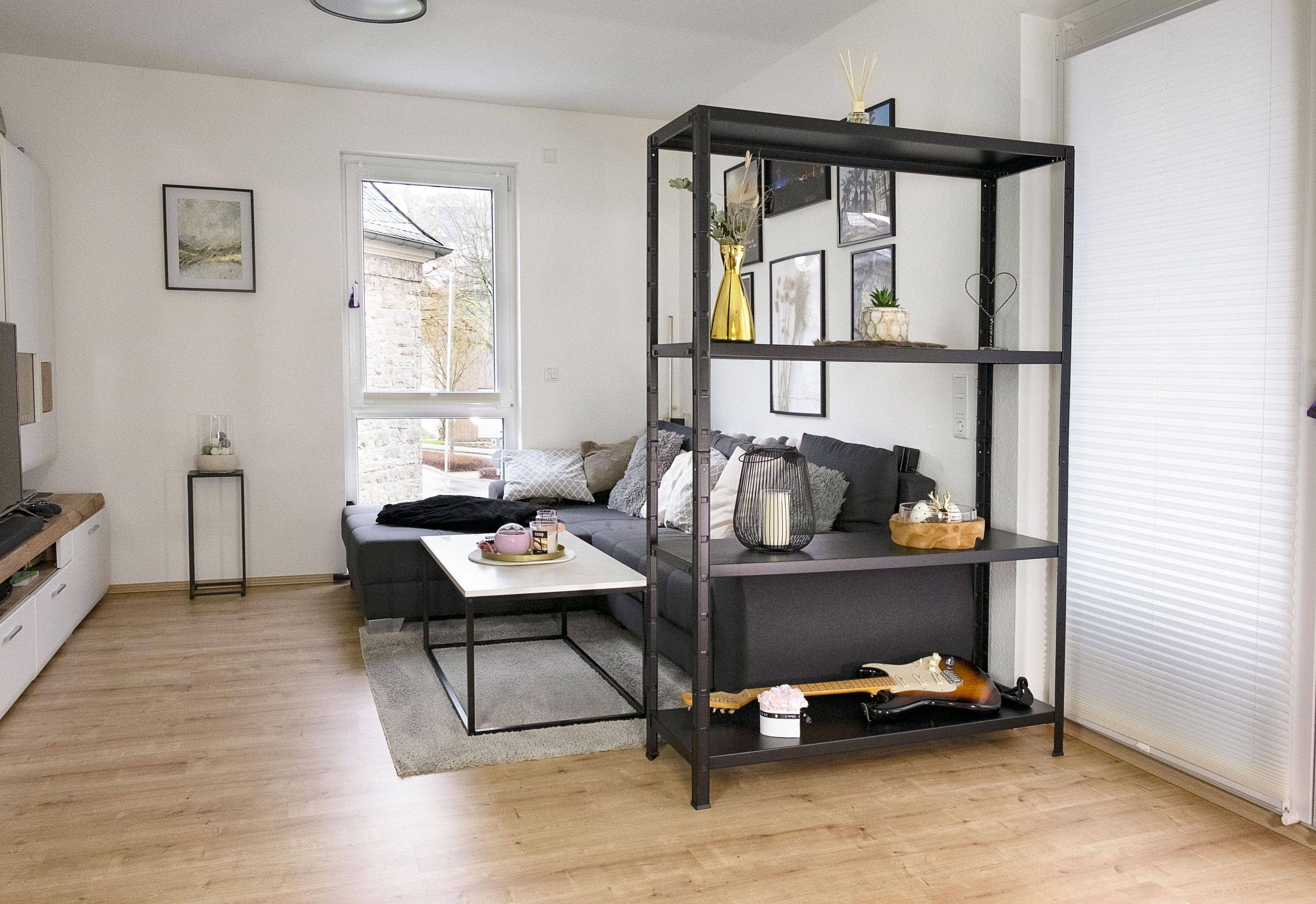 Étagère sans boulon 180x120x40 cm, 4 étagères PowerMAX, charge de 65 kg par étagère, noir-2