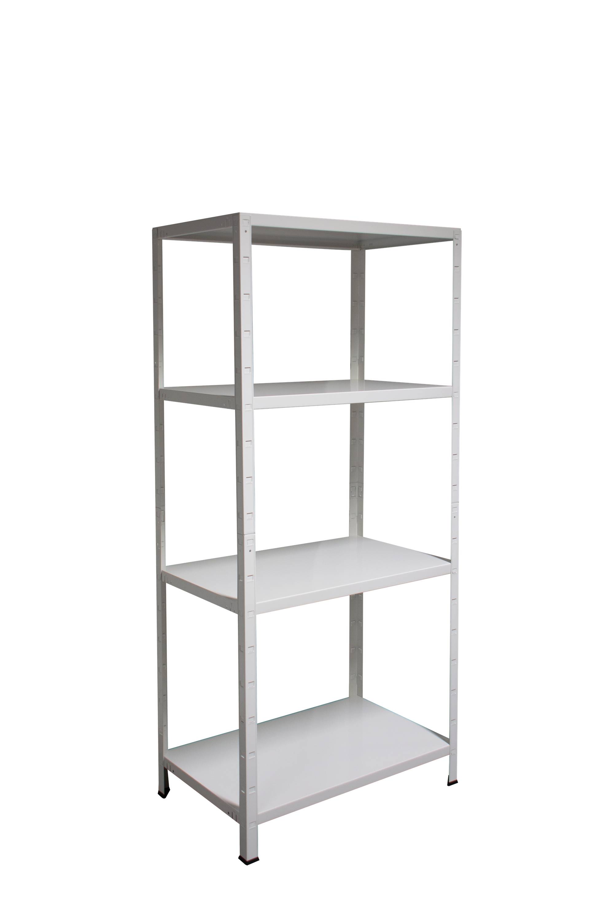 Étagère sans boulon 190x100x40 cm , 4 étagères PowerMAX,charge de 65 kg par étagère, blanc-0
